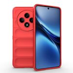 Custodia in TPU + flanella per OPPO Reno12 F 5G Global Magic Shield (rosso)