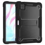 Per Xiaomi Pad 7 / 7 Pro Custodia antiurto in silicone ibrido per PC tablet con supporto (nero)