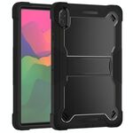 Per Honor Pad X8a Custodia antiurto in silicone ibrido per tablet PC con supporto (nero)