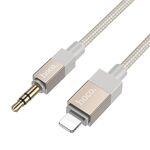 Cavo di conversione audio digitale intelligente hoco UPA32A da 8 pin a 3,5 mm maschio, lunghezza: 1 m (oro)