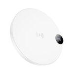 Borofone BQ39 Cypress Caricabatterie rapido wireless da tavolo con display digitale (bianco)