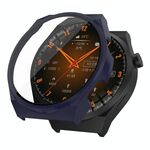 Per Wearfit X5 Pro PC + custodia protettiva per orologio integrata con pellicola temperata (blu inchiostro)