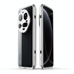Per Xiaomi 15 Ultra Aurora Series Lens Protector + Custodia per telefono con cornice in metallo (argento)