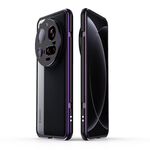 Per Xiaomi 15 Ultra Aurora Series Lens Protector + Custodia per telefono con cornice in metallo (nero viola)