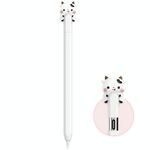 Per Apple Pencil USB-C LC129-3 Custodia protettiva in silicone anti-rotolamento per penna stilo (mucca bianca)