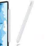 Per Apple Pencil 2 / Pro LC182 Custodia protettiva anti-rotolamento in silicone per penna stilo (semi-trasparente)