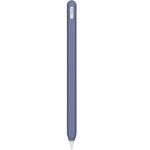 Per Apple Pencil 2 / Pro LC182 Custodia protettiva anti-rotolamento in silicone per penna stilo (blu notte)