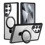 Per Samsung Galaxy S24 Ultra 5G Custodia per telefono con supporto magnetico MagSafe Skin Feel (smerigliata)