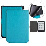 Per Pocketbook B606 628 633 632 627 616 Custodia per tablet intelligente in pelle TPU con texture Crazy Horse (blu)