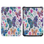 Per Pocketbook B606 628 633 632 627 616 Custodia per tablet intelligente in pelle TPU con verniciatura (farfalle)