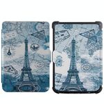 Per Pocketbook B606 628 633 632 627 616 Custodia per tablet intelligente in pelle TPU verniciata (torre retrò)