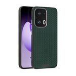 Custodia per telefono in pelle MagSafe con motivo ABEL Ruyi 6D in microrilievo per OPPO Reno13 Pro Global (verde)