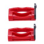 2 pezzi per Dyson V7 / V8 / V10 / V11 / V15 aspirapolvere interruttore fermo fermo (corpo principale rosso + grigio)