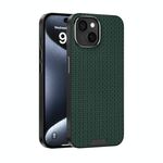 Per iPhone 14 Plus ABEL Ruyi Pattern 6D Micro Relief MagSafe Custodia in pelle per telefono (verde)