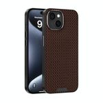 Per iPhone 13 ABEL Ruyi Pattern 6D Micro Relief MagSafe Custodia in pelle per telefono (marrone)