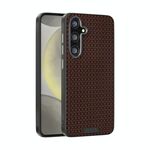 Per Samsung Galaxy S25 5G ABEEL Ruyi Pattern 6D Micro Relief MagSafe Custodia in pelle per telefono (marrone)
