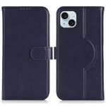 Per iPhone 15 Plus / 14 Plus Custodia per telefono MagSafe in vera pelle (blu scuro)