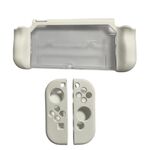 Per Nintendo Switch OLED / Joy-Con 2 in 1 Custodia protettiva in TPU Cover Supporto (Bianco)
