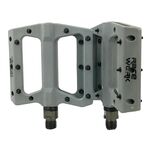RACEWORK RK091 1 paio di pedali in fibra di nylon per mountain bike, pedali antiscivolo per ciclismo (grigio)