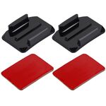 PULUZ 2 supporti per superfici curve + 2 adesivi per supporti adesivi per PULUZ Action Sports Cameras Jaws Flex Clamp Mount per GoPro, Insta360, DJI e altre action camera