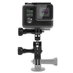 Supporto a giunto sferico in alluminio CNC PULUZ con 2 viti lunghe per GoPro, Insta360, DJI e altre action camera (nero)