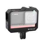 PULUZ Gabbia protettiva per montaggio su telaio in lega di alluminio con slot per base per pattino freddo e adattatore per base treppiede per Insta360 One R (nero)