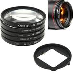 6 in 1 58mm Close-up Lens Filter Macro Lens Filtro + Adattatore filtro Anello per Gopro Hero3