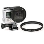 52mm Filtro per obiettivo UV cerchio rotondo per Gopro Hero4 / 3+