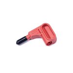 Terminale per testina di aspirazione magnetica senza saldatura multimetro da 4 mm (rosso BC0017013400)