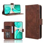 Per ASUS Zenfone 12 Ultra Custodia in pelle con texture in vitello e slot per schede (marrone)