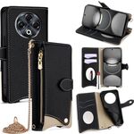 Per Tecno Spark 30 4G Crossbody Chain Fishtail Litchi Custodia in pelle per telefono (nero)