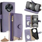 Per Tecno Spark 30 4G Crossbody Chain Fishtail Litchi Custodia in pelle per telefono (viola)