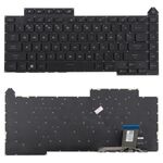Tastiera per laptop retroilluminata RGB versione USA per Asus Rog Strix G15 G513 G513RC G513RM G513RW G513QR G513QE G513IM G513IE G513IC (nero)