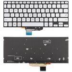 Tastiera per laptop retroilluminata versione USA per Asus VivoBook S14 K430 A430 X430 S403 S4300F S4300U (argento)