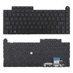 Tastiera per laptop retroilluminata RGB versione USA per Asus ROG Strix G16 G614 G614JU G634 G634JY 2023 (nera)