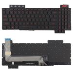 Tastiera per laptop retroilluminata versione USA per Asus FX63 FX63V FX503VM FX503VD ZX63VE FZ63V GL503VS (rosso)