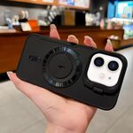 Per iPhone 11 Lens Frame Holder Blade MagSafe Custodia per telefono (nero)