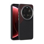 Per Xiaomi 15 Ultra ABEEL C Custodia per telefono MagSafe in fibra di carbonio 6D Micro Relief (nero rosso)