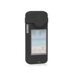 Per Insta360 X3 PULUZ Custodia protettiva in silicone con copriobiettivo (nero)