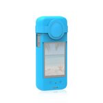 Per Insta360 X3 PULUZ Custodia protettiva in silicone con copriobiettivo (blu)
