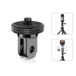 PULUZ Adattatore per action cam con treppiede in metallo con vite da 1/4 di pollice (nero)