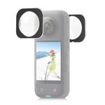 Per Insta360 X3 PULUZ Lens Guard Copertura protettiva in vetro ottico (nero)