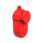 Custodia in silicone per fotocamera Insta360 GO 3 PULUZ con copriobiettivo (rosso)