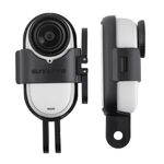 Per Insta360 GO 3S / GO 3 Sunnylife Adattatore di montaggio pieghevole verticale-orizzontale Staffe di telaio di protezione Custodia (nero)