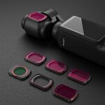 Per DJI OSMO Pocket 3 STARTRC 6 in 1 ND8 + ND16 + ND32 + ND64 + ND256 + Set di filtri per lenti regolabili CPL