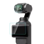 Per DJI OSMO Pocket 3 PULUZ 9H 2.5D HD Protezione per lenti in vetro temperato + Pellicola per schermo (Trasparente)