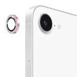 Per iPhone 16e ENKAY AR Antiriflesso Anello di Diamanti Individuale Obiettivo della Fotocamera Pellicola Completa in Vetro (Rosa)