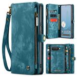 Per Google Pixel 9a CaseMe 008 Custodia in pelle multifunzionale staccabile (blu)