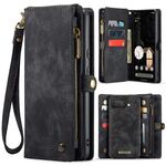 Per Google Pixel 9a CaseMe 008 Custodia in pelle multifunzionale staccabile (nero)