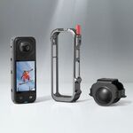 Per Insta360 X4 Staffa di espansione per gabbia per conigli con struttura in metallo